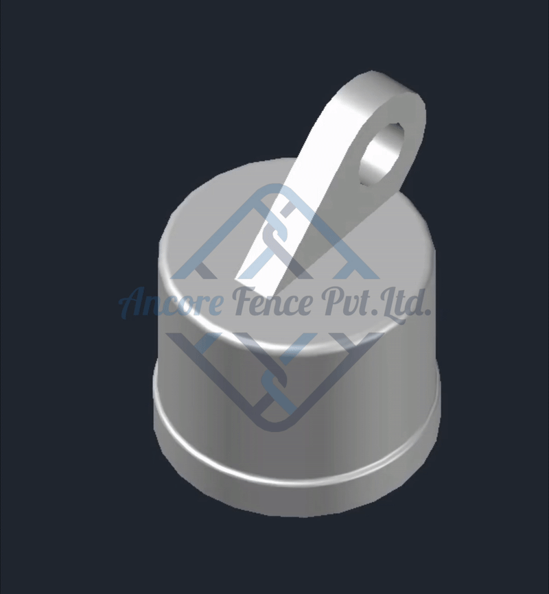 Rail End 1 Hole Malleable